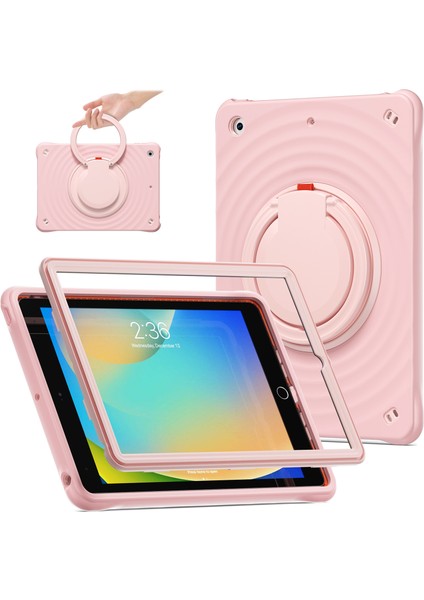 iPad 10.2 (2019 2020 2021) Dönebilen El Kavrama Standı Pc Silikon Tpu Tablet Kılıfı (Yurt Dışından) modelleri