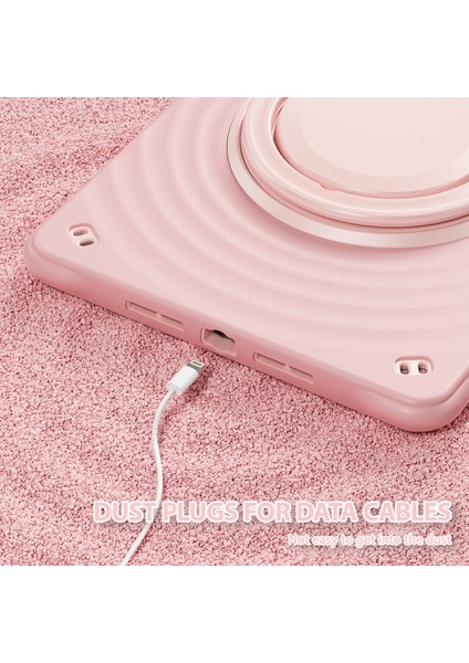 iPad 10.2 (2019 2020 2021) Dönebilen El Kavrama Standı Pc Silikon Tpu Tablet Kılıfı (Yurt Dışından) fırsatları