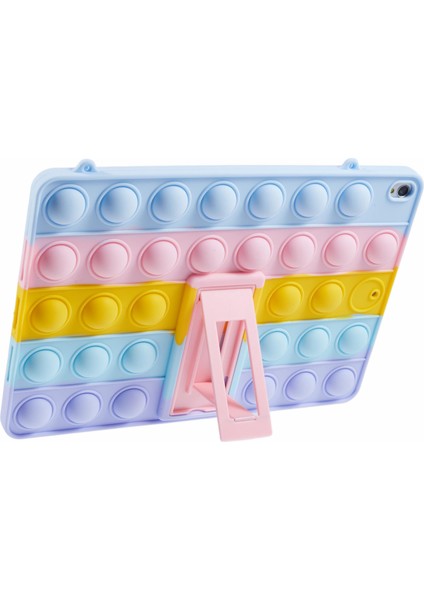 iPad 10.2 (2019 2020 2021) Standı Silikon Itme Pop Fidget Oyuncak Tablet Kılıfı (Yurt Dışından) fırsatları
