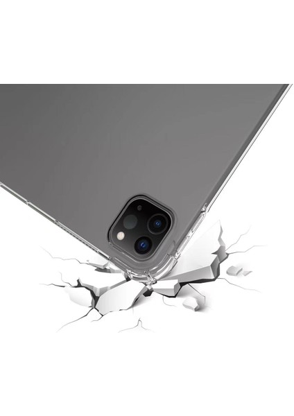 iPad Pro 11 (2024) Kalem Tutuculu Esnek Tpu Arka Tablet Kılıfı (Yurt Dışından)