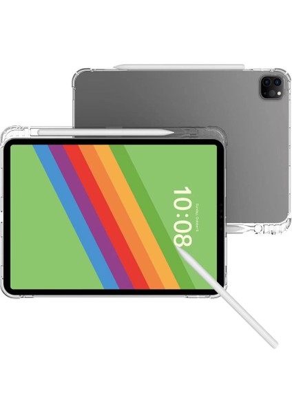 iPad Pro 11 (2024) Kalem Tutuculu Esnek Tpu Arka Tablet Kılıfı (Yurt Dışından)