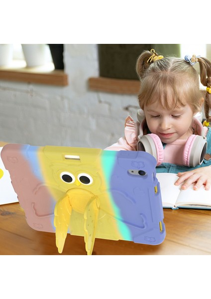 iPad 10.9 (2022) Degrade Silikon Dönen Pc Standı Kaymaz Degrade Tablet Kılıfı (Yurt Dışından) modelleri