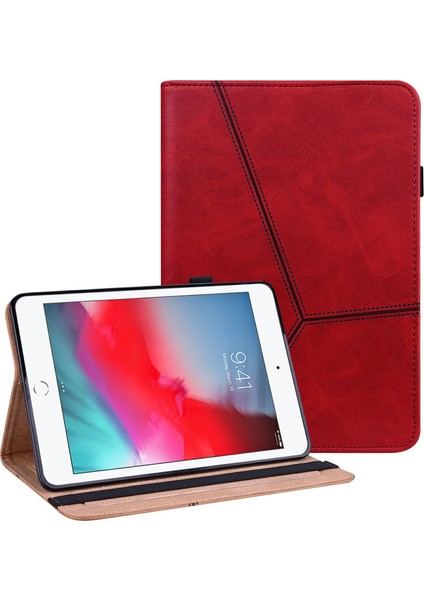 iPad Mini 4 (2019) 7 9 Inç Kart Tutuculu ve Otomatik Uyandırma uyku Fonksiyonlu Düz Dikişli Deri Tablet Kılıfı (Yurt Dışından)
