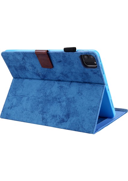 iPad Pro 11 (2024) Otomatik Uyandırma uyku ile Kumaş Doku Pu Deri Tablet Kılıfı (Yurt Dışından)