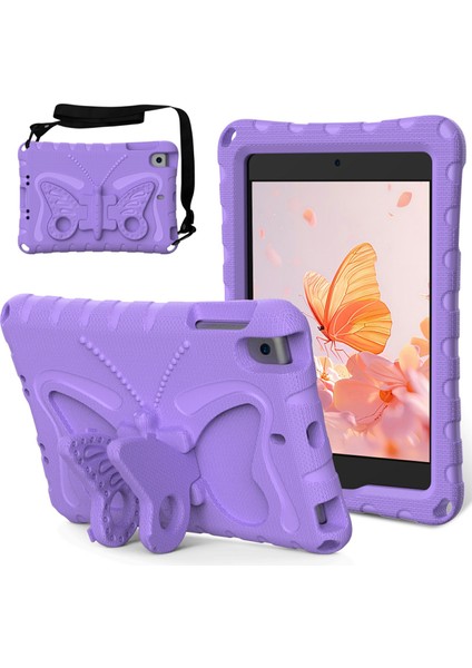 iPad Mini (2019) 7.9 Inç 4 3 2 1 Eva Standı Omuz Askılı Tablet Kılıfı (Yurt Dışından)