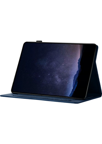 iPad 10.2 (2019 2020 2021) Petek Baskılı Deri Kart Yuvalı Tablet Kılıfı (Yurt Dışından)