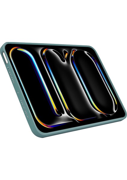 iPad Pro 11 (2024) Düşmeyi Önleyici Koruyucu Sıvı Silikon Tablet Kılıfı (Yurt Dışından)