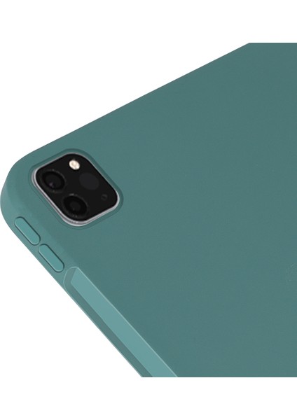 iPad Pro 11 (2024) Düşmeyi Önleyici Koruyucu Sıvı Silikon Tablet Kılıfı (Yurt Dışından)