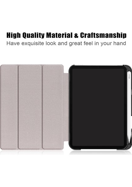 Desen Baskı Dahili Kalem Tutucu Premium Üç Katlı Stand Ince Otomatik Uyandırma uyku Pu Deri Akıllı ile Apple iPad Mini 6 (2021) FOREST Tablet Kılıfı (Yurt Dışından)