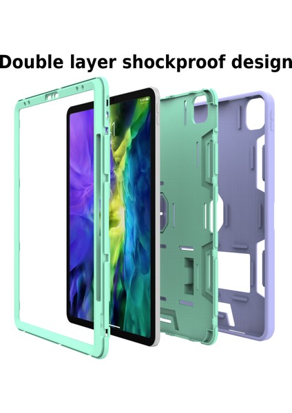 iPad Pro 12.9 (2022 2021 2020 2018) Silikon Pc Standı Koruyucu Tablet Kılıfı (Yurt Dışından) fiyatları