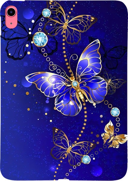 iPad 10.9 (2022) Tpu Desen Baskı Ince Koruyucu Tablet Kılıfı (Yurt Dışından)