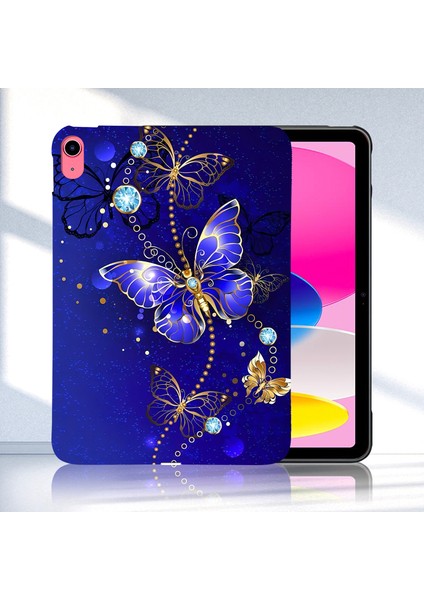 iPad 10.9 (2022) Tpu Desen Baskı Ince Koruyucu Tablet Kılıfı (Yurt Dışından) fiyatları