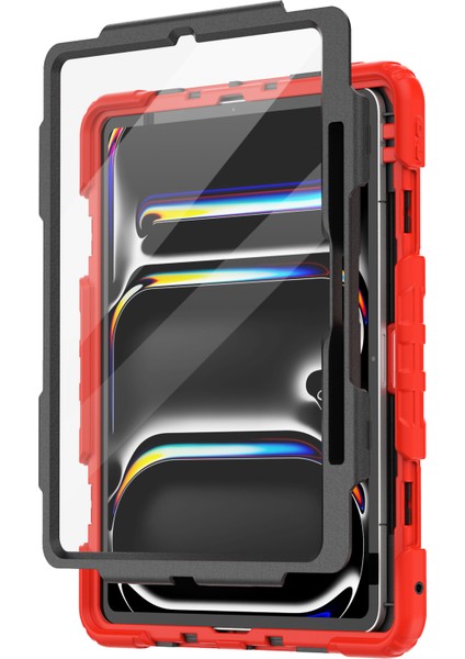 iPad Pro 13 (2024) Stand Case Pc Silikon Ekran Filmi omuz Askısı Tablet Kılıfı (Yurt Dışından) fiyatları