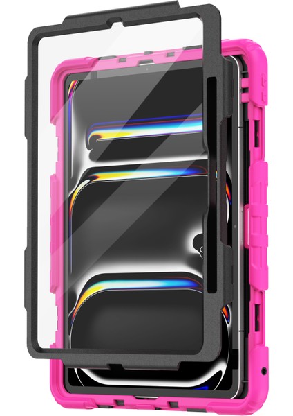 iPad Pro 13 (2024) Stand Case Pc Silikon Ekran Filmi omuz Askısı Tablet Kılıfı (Yurt Dışından) fiyatları