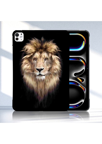 iPad Pro 13 (2024) Tpu Desen Baskı Ince Koruyucu Aslan Tablet Kılıfı (Yurt Dışından) fiyatları