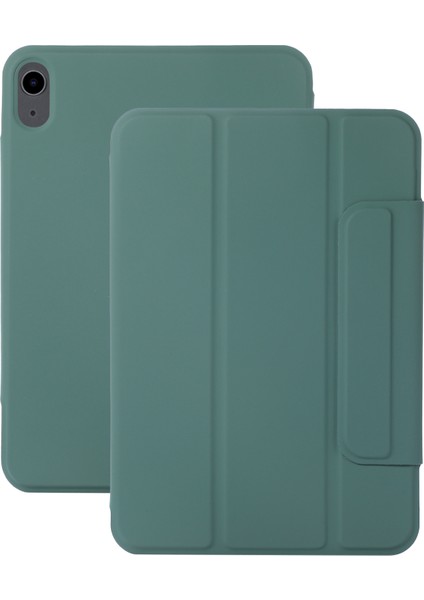 Otomatik Emilmiş Tokalı Sert Pc Pu Deri iPad Mini (2021) Standlı Tablet Kılıfı (Yurt Dışından)