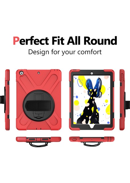 X Shape Pc Tpu Hibrit 360 Derece Dönebilen Tekme Standı Omuz Askısı iPad 10.2 (2019 2020 2021) Tablet Kılıfı (Yurt Dışından) fiyatları
