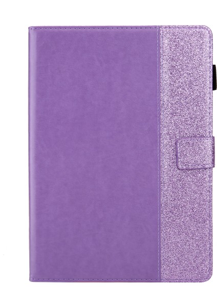 Glitter Parlak Deri iPad 10.2 (2019 2020 2021) Kart Yuvalı Kabuğu Standı Tablet Kılıfı (Yurt Dışından)