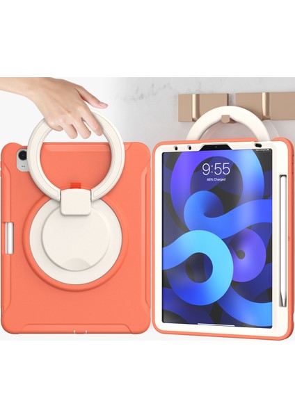 Döner Tekme Standı iPad Air 11 (2024) AIR (2020) AIR (2022) TURUNCU Tablet Kılıfı (Yurt Dışından) fırsatları