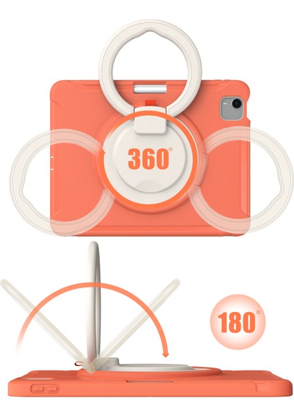 Döner Tekme Standı iPad Air 11 (2024) AIR (2020) AIR (2022) TURUNCU Tablet Kılıfı (Yurt Dışından) indirimleri