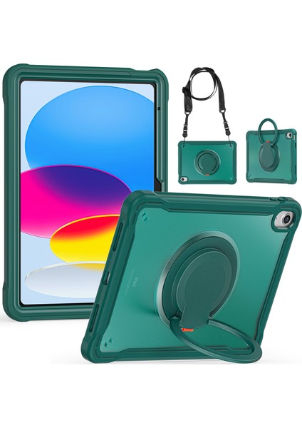iPad 10.9 (2022) Pc Tpu El Askısı Omuz Askılı Gece i Tablet Kılıfı (Yurt Dışından)