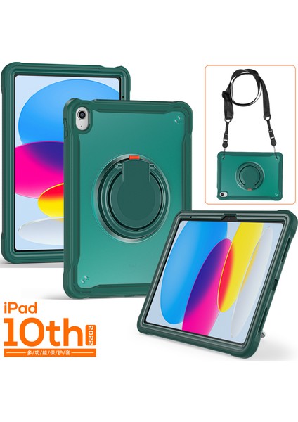 iPad 10.9 (2022) Pc Tpu El Askısı Omuz Askılı Gece i Tablet Kılıfı (Yurt Dışından)