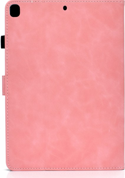 Düz ​​renk Kart Yuvası Standı iPad 10.2 (2019 2020 2021) Flip Deri Koruyucu Tablet Kılıfı (Yurt Dışından)