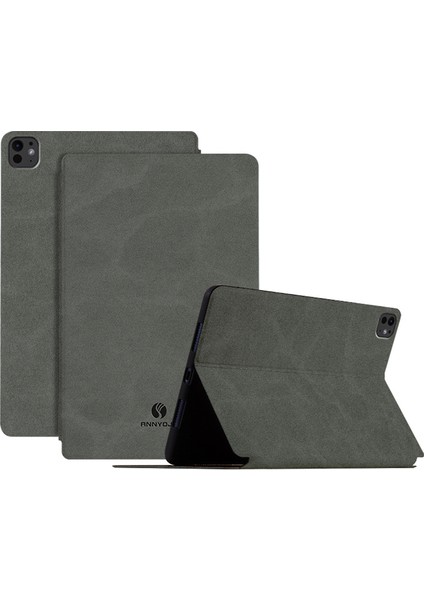 iPad Pro 11 (2024) Stand Pu Deri Tablet Kılıfı (Yurt Dışından)