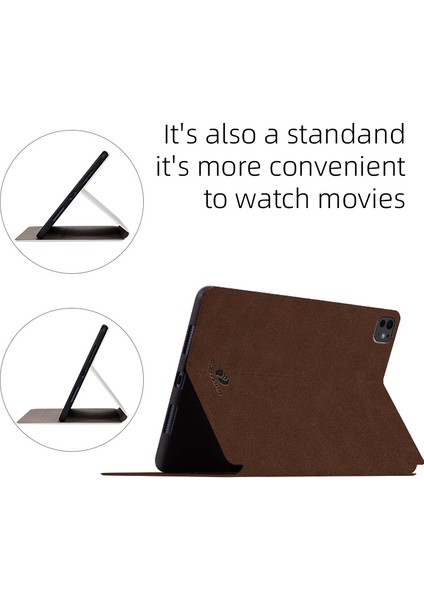 iPad Pro 11 (2024) Stand Pu Deri Tablet Kılıfı (Yurt Dışından)