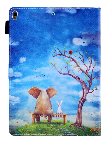Desen Baskı Standı iPad Air 10.5 Inç (2019) Flip Deri Ağaç ve Hayvan Tablet Kılıfı (Yurt Dışından)