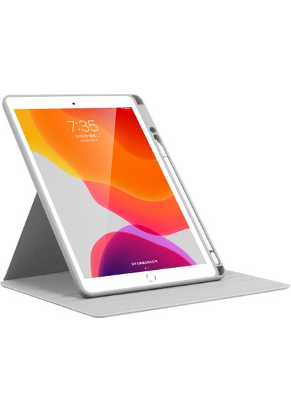 iPad 10.2 (2019 2020 2021) Folio Döner Stand Otomatik Uyandırma uyku Tablet Kılıfı (Yurt Dışından)