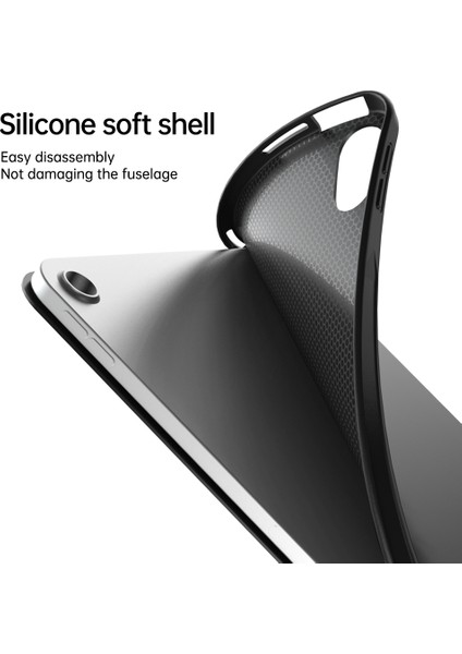 iPad Air (2020 2022) Üç Katlı Stand Tpu Pu Deri Matcha i Tablet Kılıfı (Yurt Dışından)
