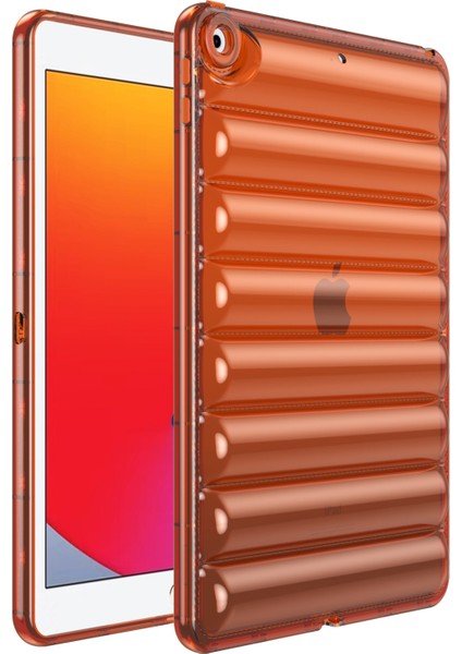 iPad 9 7 Inç (2017 2018) Toz Geçirmez Yumuşak Tpu 3D Şişme Ceket Tamı Turuncu Tablet Kılıfı (Yurt Dışından)