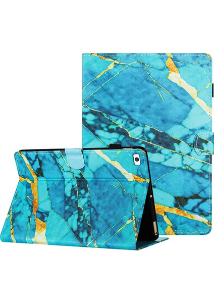 iPad Mini mini 2 mini 3 mini 4 mini (2019) Pu Deri Desenli Folio Mermer Tablet Kılıfı (Yurt Dışından)