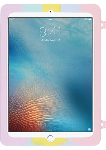 iPad 9.7 Inç (2017 2018) Standı Fidget Oyuncak Silikon Tablet Kılıfı (Yurt Dışından)
