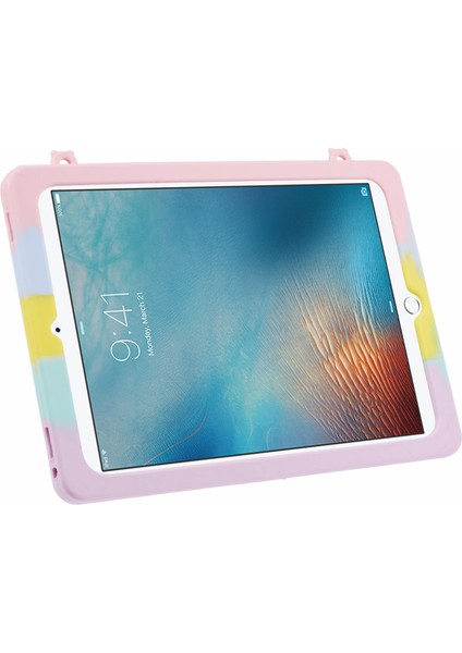 iPad 9.7 Inç (2017 2018) Standı Fidget Oyuncak Silikon Tablet Kılıfı (Yurt Dışından)