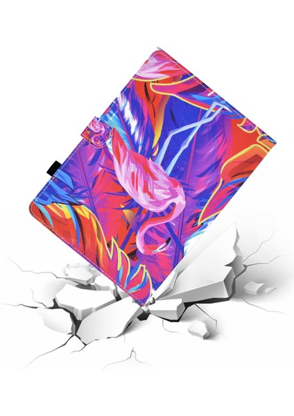 iPad Pro 11 (2024) Deri Kart Tutucu Stand Kuş Tablet Kılıfı (Yurt Dışından)