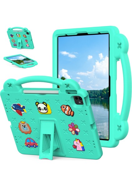 iPad Pro 13 (2024) AIR 13 (2024) IPAD Pro 12.9 (2022 2021 2020 2018) Çocuklar Eva Tablet Kılıfı (Yurt Dışından)