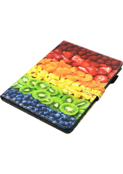 Desenli Pu Deri Cüzdan Apple iPad Mini (2019) 7.9 Inç mini 4 3 2 1 kuşağı Meyveleri Tablet Kılıfı (Yurt Dışından)