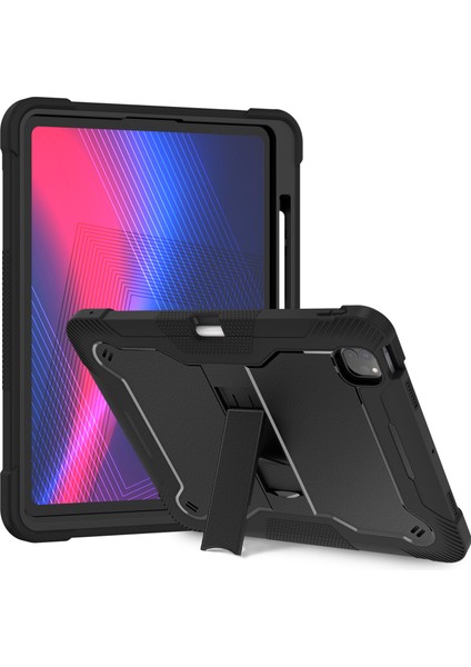 iPad Pro 13 (2024) Silikon Kalem Tutuculu Pc Tablet Kılıfı (Yurt Dışından)