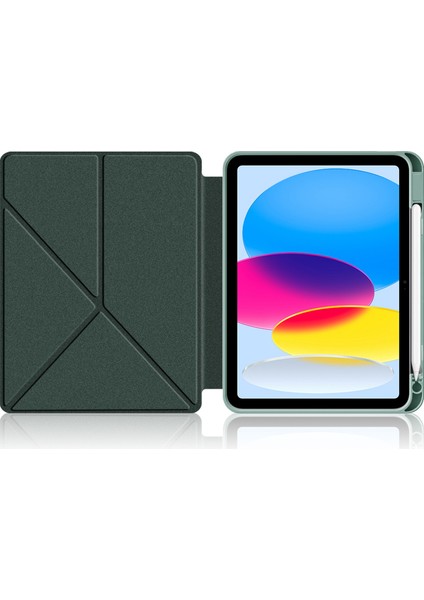 iPad 10.9 (2022) IPAD 10. Nesil Origami Standı Pu Deri Otomatik Uyandırma uyku Kalem Yuvası Koruyucu Tablet Kılıfı (Yurt Dışından) fiyatları