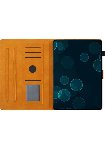 iPad Mini (2021) Kart Yuvası Deri Baskılı Standı Tablet Kılıfı (Yurt Dışından)