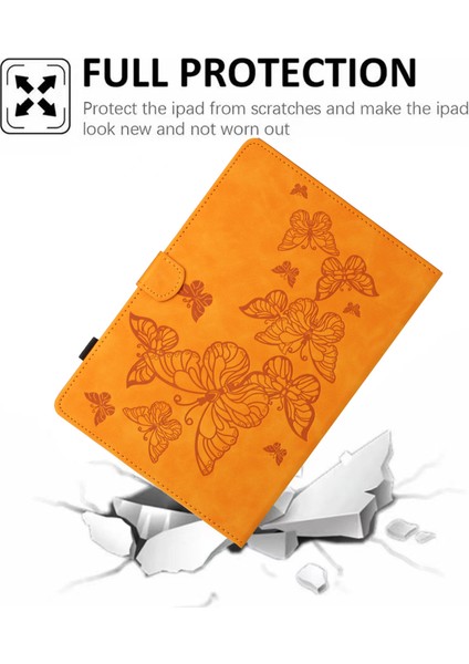 iPad Mini (2021) Kart Yuvası Deri Baskılı Standı Tablet Kılıfı (Yurt Dışından)
