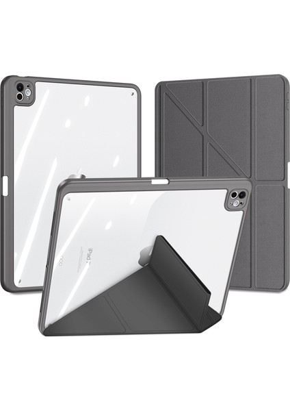 iPad Pro 11 (2024) Origami Standlı Pu Deri Akıllı Çıkarılabilir Tablet Kılıfı (Yurt Dışından)