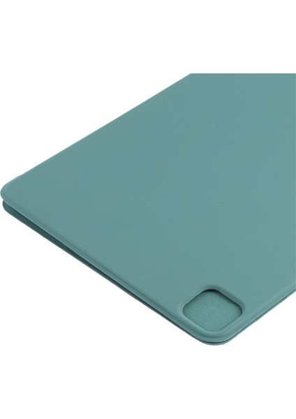 iPad Pro 13 (2024) Üç Katlı Stand Manyetik Kapanış Pu Deri Gece Yarısı i Tablet Kılıfı (Yurt Dışından)