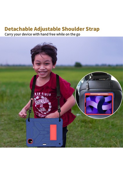 iPad Pro 11 Düz Silikon Pc Standı Kalem Tutucu Omuz Askısı Lacivert Tablet Kılıfı (Yurt Dışından) modelleri