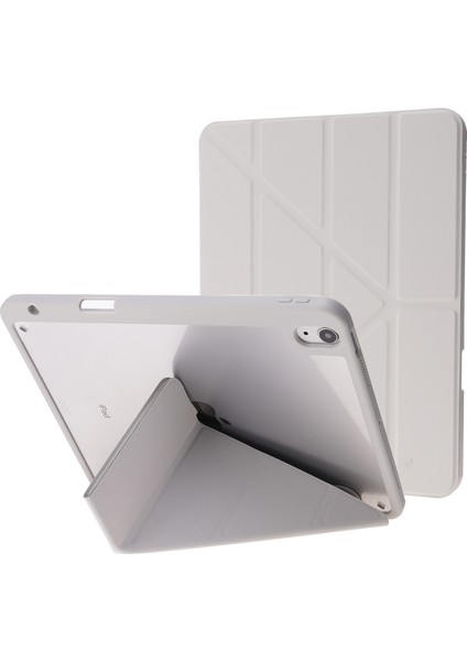 Otomatik Uyandırma uyku Standı Pu Deri iPad Air 11 (2024) AIR (2022 2020) BEJ Tablet Kılıfı (Yurt Dışından)