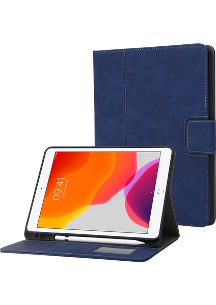 iPad Air (2013) AIR 2 ipad 9.7 Inç (2017 2018) Kalem Yuvalı Cüzdan Deri Çevirme Tablet Kılıfı (Yurt Dışından)