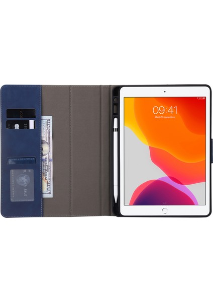 iPad Air (2013) AIR 2 ipad 9.7 Inç (2017 2018) Kalem Yuvalı Cüzdan Deri Çevirme Tablet Kılıfı (Yurt Dışından) fiyatları