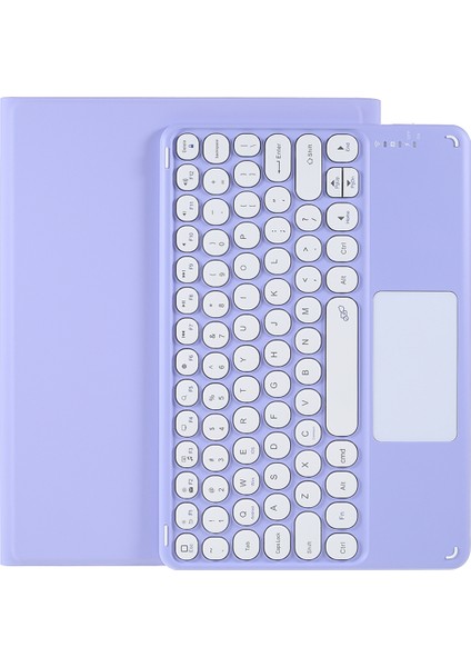 2'si 1 Arada iPad Pro 11 Bluetooth Klavyeli Deri Koruyucu Stand Kalemli Yuvası Tablet Kılıfı (Yurt Dışından)